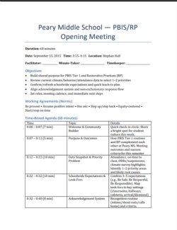 Únase a nosotros para la primera reunión PBIS/RP del año escolar 2025-26. Please join us for the first PBIS/RP Meeting of the 2025-26 school year.